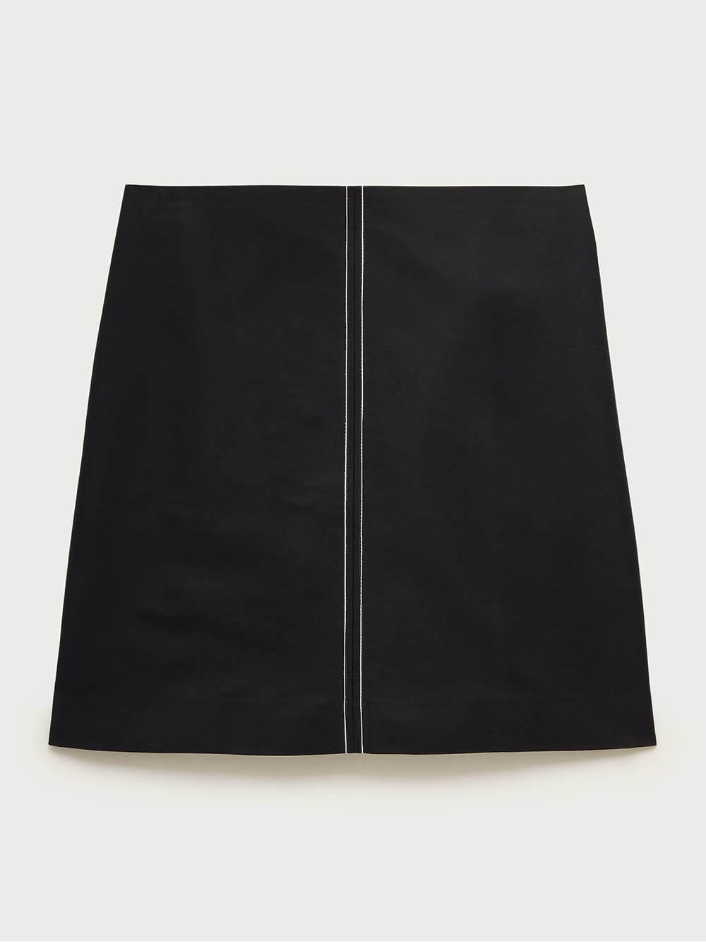 J.Crew Fairfax Skirt in Contrast-Stitch Double Cotton Poplin